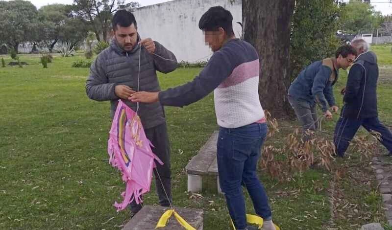 Cometa pronta para remontar