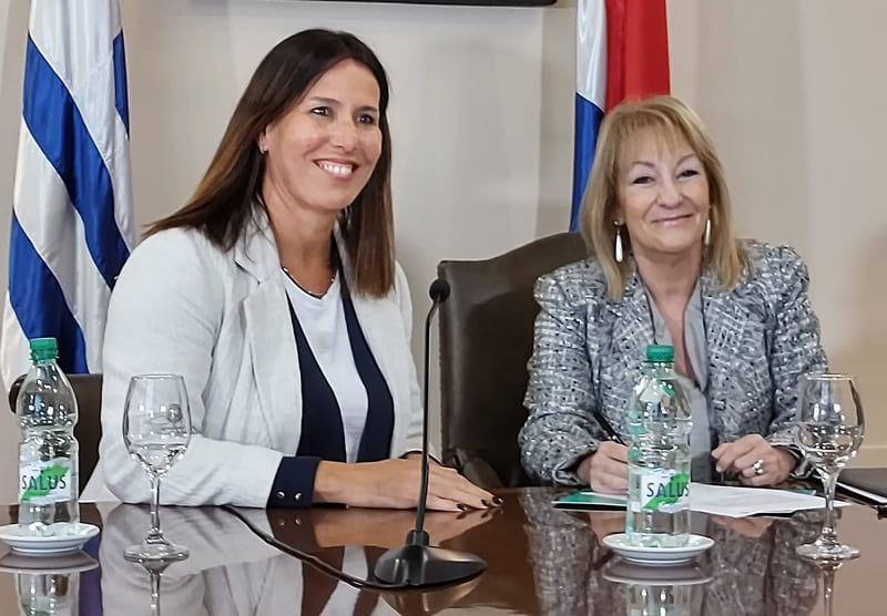 Presidente Rosanna de Olivera y Intendente Carolina Cosse