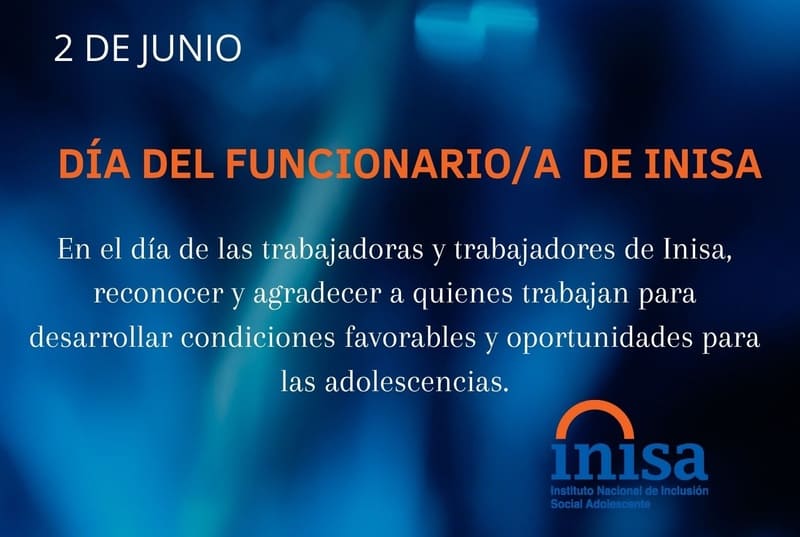 Afiche da del funcionario de Inisa 2022